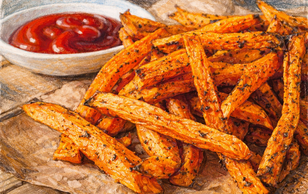 Süßkartoffel Pommes